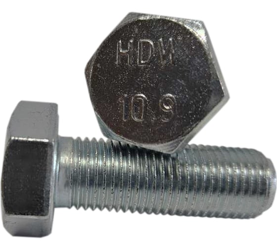 Болт ZAMETAL М 10x30x10.9 DIN 961 шаг 1.25, оцинкованный, упаковка 200 шт. ZA073943 1