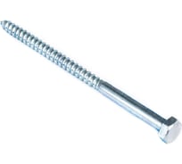 Сантехнический болт Стройбат DIN 571 8x140 белый цинк 30шт 244591