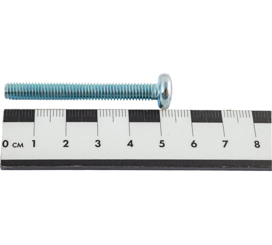 Винт Стройбат пкр. DIN 7985 М6x50 белый цинк 30 шт 106181