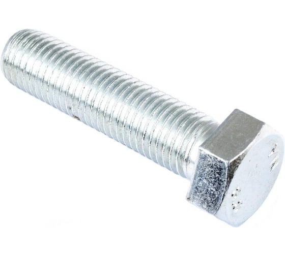 Болт Стройбат DIN 933 М20x80 белый цинк 230900 1