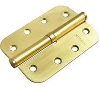 Петля MORELLI MSD-C 100x70x2.5 SG L стальная скругленная левая без коронки, цвет-мат.золото 9009822