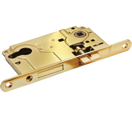 Замок с ригелем под ключевой цилиндр MORELLI цвет-золото L1885 PG 9011250