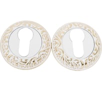 Накладка на ключевой цилиндр MORELLI цвет-белая эмаль/золото MH-KH-CLP W/PG 9011969