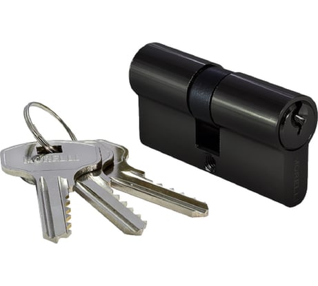 Ключевой цилиндр MORELLI 60мм, цвет-черный 60C BL 9012519