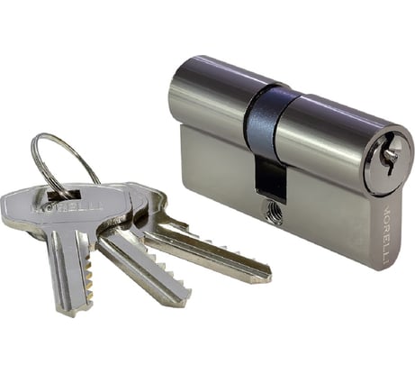 Ключевой цилиндр MORELLI 60мм, цвет-черный никель 60C BN 9010623