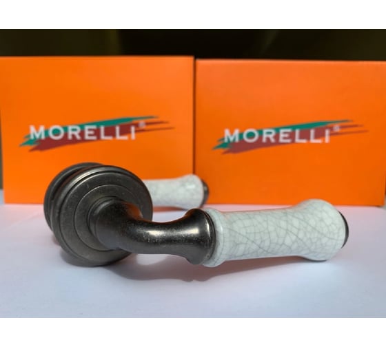 Дверная ручка MORELLI цвет-старое мат.серебро/серый MH-41-CLASSIC OMS/GR 9011394
