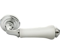 Дверная ручка MORELLI MH-41-CLASSIC PC/W цвет- хром/белый 9011395