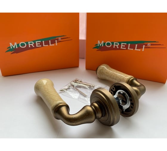 Дверная ручка MORELLI цвет-старая мат.бронза/шампань MH-41-CLASSIC OMB/CH 9011393