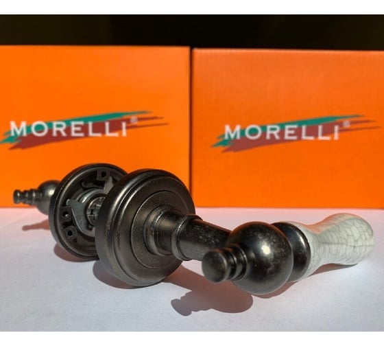 Дверная ручка MORELLI цвет-старое мат.серебро/серый MH-42-CLASSIC OMS/GR 9011398