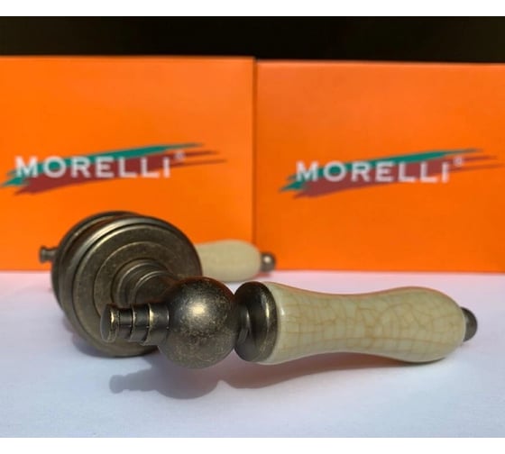 Дверная ручка MORELLI цвет-старая мат.бронза/шампань MH-42-CLASSIC OMB/CH 9011397