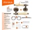 Дверная ручка MORELLI цвет-старая мат.бронза/шампань MH-42-CLASSIC OMB/CH 9011397 2