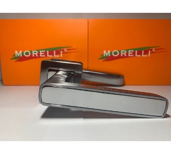 Дверная ручка MORELLI "Flex", цвет-матовый хром/хром  MH-44 SC/CP-S55 9012226