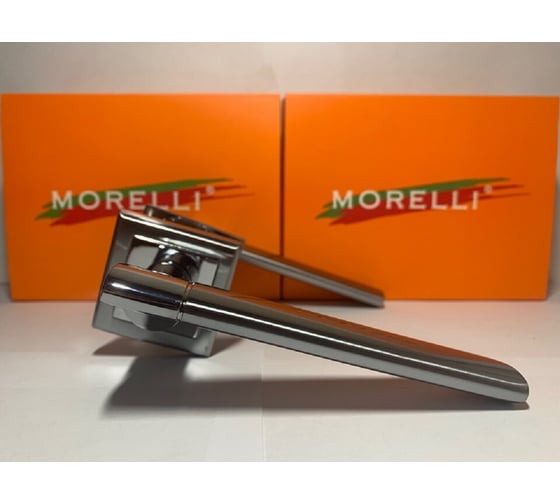 Дверная ручка MORELLI "Agbar", цвет-мат.хром/хром  MH-21 SC/CP-S 9010797