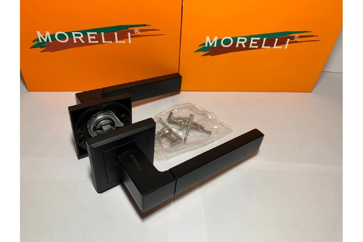 Дверная ручка MORELLI "Fukoku", цвет-черный MH-28 BL-S 9011409 ...
