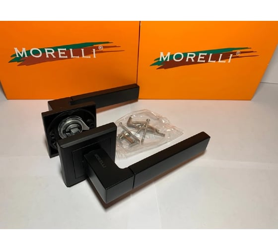 Дверная ручка MORELLI "Fukoku", цвет-черный  MH-28 BL-S 9011409