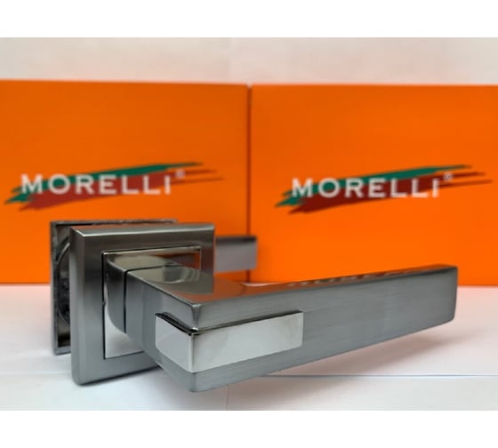 Дверная ручка MORELLI "Jura", цвет-мат.хром/хром  MH-43 SC/CP-S 9011771