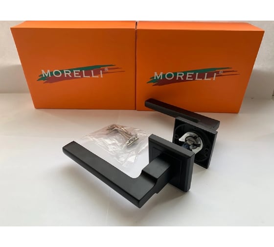 Дверная ручка MORELLI Pants цвет-черный MH-35 BL-S 9011410
