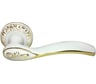 Дверная ручка MORELLI Catherine цвет-белая эмаль/золото  MH-36-CLP W/PG 9011968