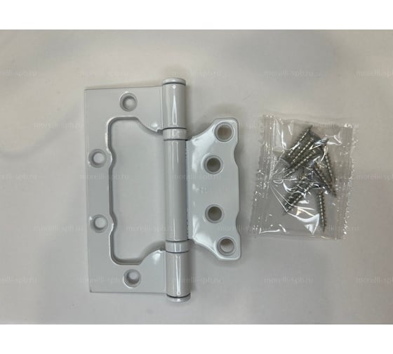 Стальная петля RUCETTI без врезки, белая RFH-100х75х2,5 W 9012549