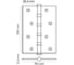 Стальная петля RUCETTI RS 100х70х2.5-4BB SG матовое золото 9010639 4