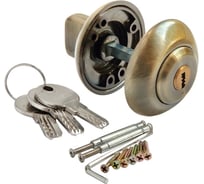 Завертка с ключевым цилиндром RUCETTI MH-CYL AB цвет-бронза 9010935