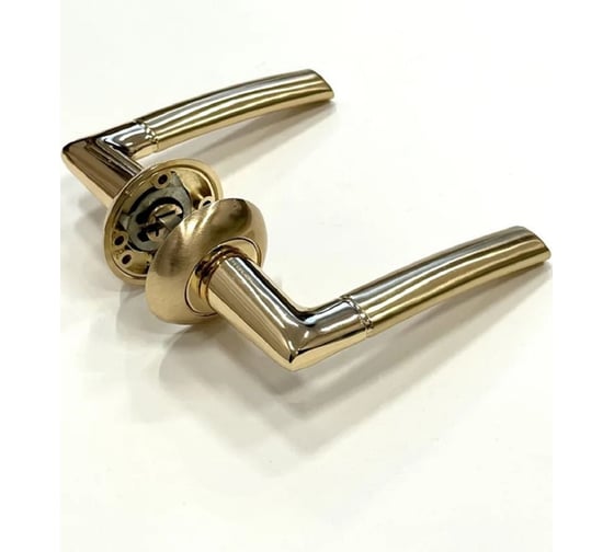 Дверная ручка RUCETTI RAP 6 SG/GP, цвет - матовое золото/золото 9008774 1