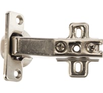 Мебельная петля для угловых дверей Trodos 45° SLIDE-ON с площадкой под саморез 66гр, хедер. 314029