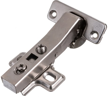 Мебельная петля для угловых дверей Trodos 45° CLIP-ON с площадкой с доводчиком 111гр, хедер 314030