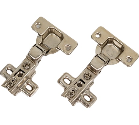 Полунакладная петля Tech-Krep/Zitar без доводчика Slide-on эконом + шурупы D35 2 шт 145061