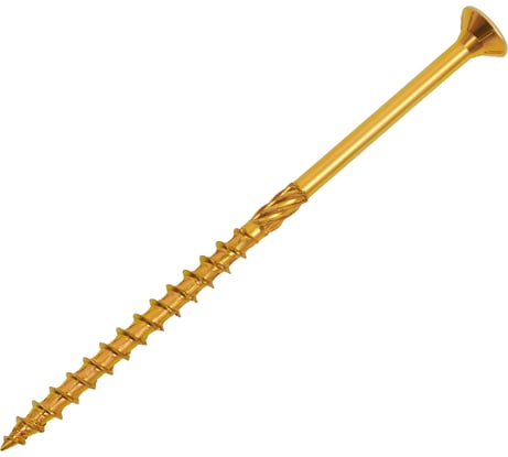 Конструкционный саморез Gigant желтый цинк 5x100 пот/г TORX 100 шт 123817