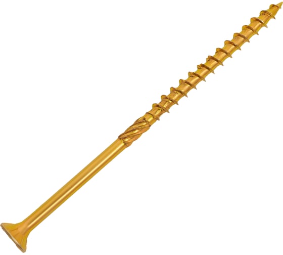 Конструкционный саморез Gigant желтый цинк 5x100 пот/г TORX 100 шт 123817