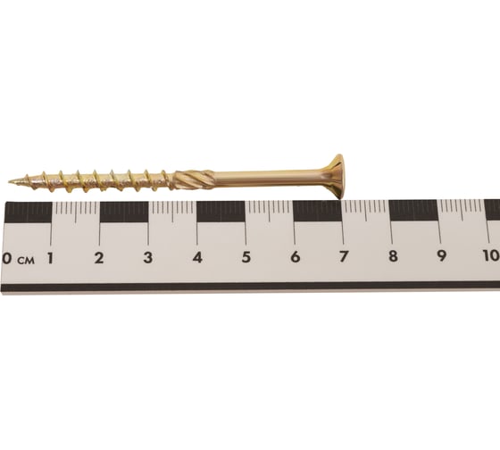 Конструкционный саморез Gigant желтый цинк 5x70 пот/г TORX сверло 200 шт 123824