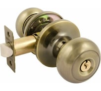 Ручка-защелка НОРА-М NEW стар.бронза Н-01 ключ/фикс. 15713