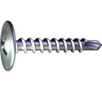 Самонарезающий винт со сверловым концом Grabber PH2 4,2х19 мм белый цинк 8000 шт WD-19