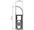 Автоматический накладной порог ATHMER Isolporte Deco silver силикон, серебристый, 830 мм 82185 3
