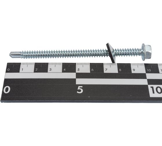 Кровельный саморез с шайбой Kenner EPDM, цинк, 6,.3x100, 50 шт. ск63100ф