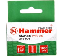 Гвозди Flex 215-006 (1000 шт; 14х1.2 мм; T-образные; тип 300) для степлера HAMMER 34002