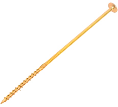 Конструкционный саморез Gigant желтый цинк 8x260 тарельчатый TORX острый 50 шт 123826