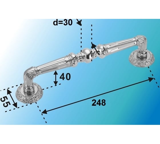 Ручка скоба МСМ B371 MAB 00000003876