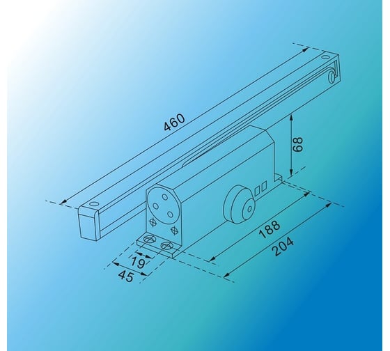 Доводчик МСМ DD100KG SL Серебро 00000002034