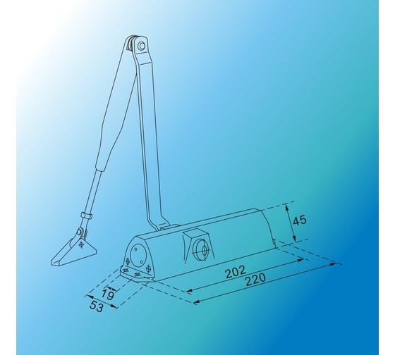 Доводчик МСМ DM-80 BR Коричневый 00000003034