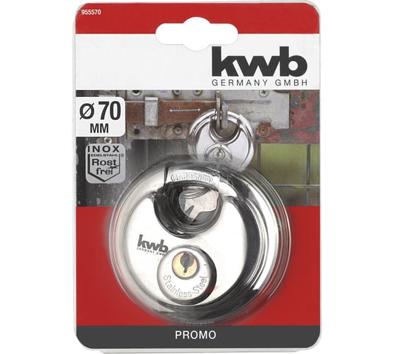 Навесной дисковый замок KWB 955570