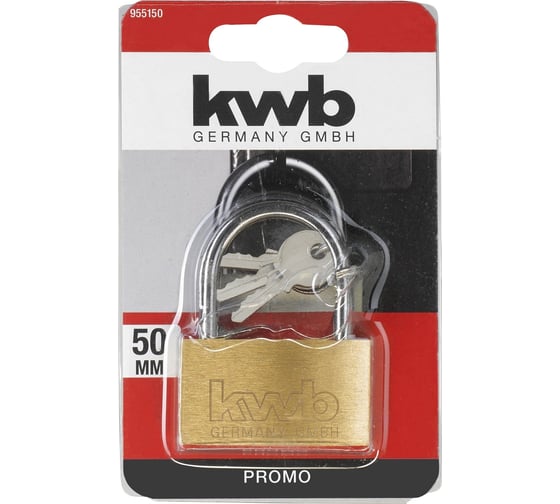 Навесной замок KWB 50 мм 955150