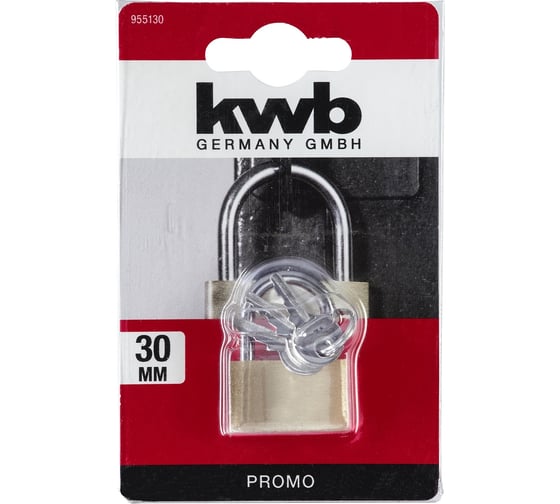 Навесной замок KWB 30 мм 955130