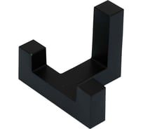 Двухрожковый мебельный крючок JET 590 матовый черный CM590Z.002BL99