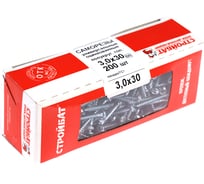 Универсальные саморезы Стройбат полукруглая головка 3,0x30 белый цинк 200 шт. 304910