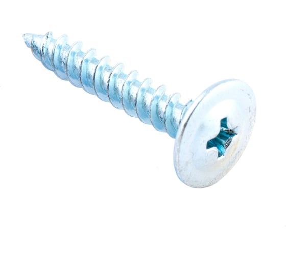 Саморезы Стройбат для тонких пластин 4,2x38 белый цинк 9 шт. 013771 1