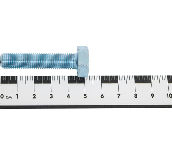 Болт ZAMETAL М10x45x10.9 DIN 961, шаг 1.25, цинк, 100 шт. ZA073981