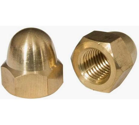 Гайка колпачковая DINFIX DIN 1587, латунь M 8, 10 шт. 00-0004974