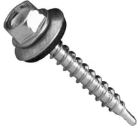 Саморез кровельный КВАДРА 4.8x32 цинк, кор. 100 шт., сверло PT.3 шайба EPDM 480321050100